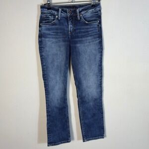 Silver Jeans Co. Suki Womens Jeans Denim Medium Wash Size 26x25.5‎
